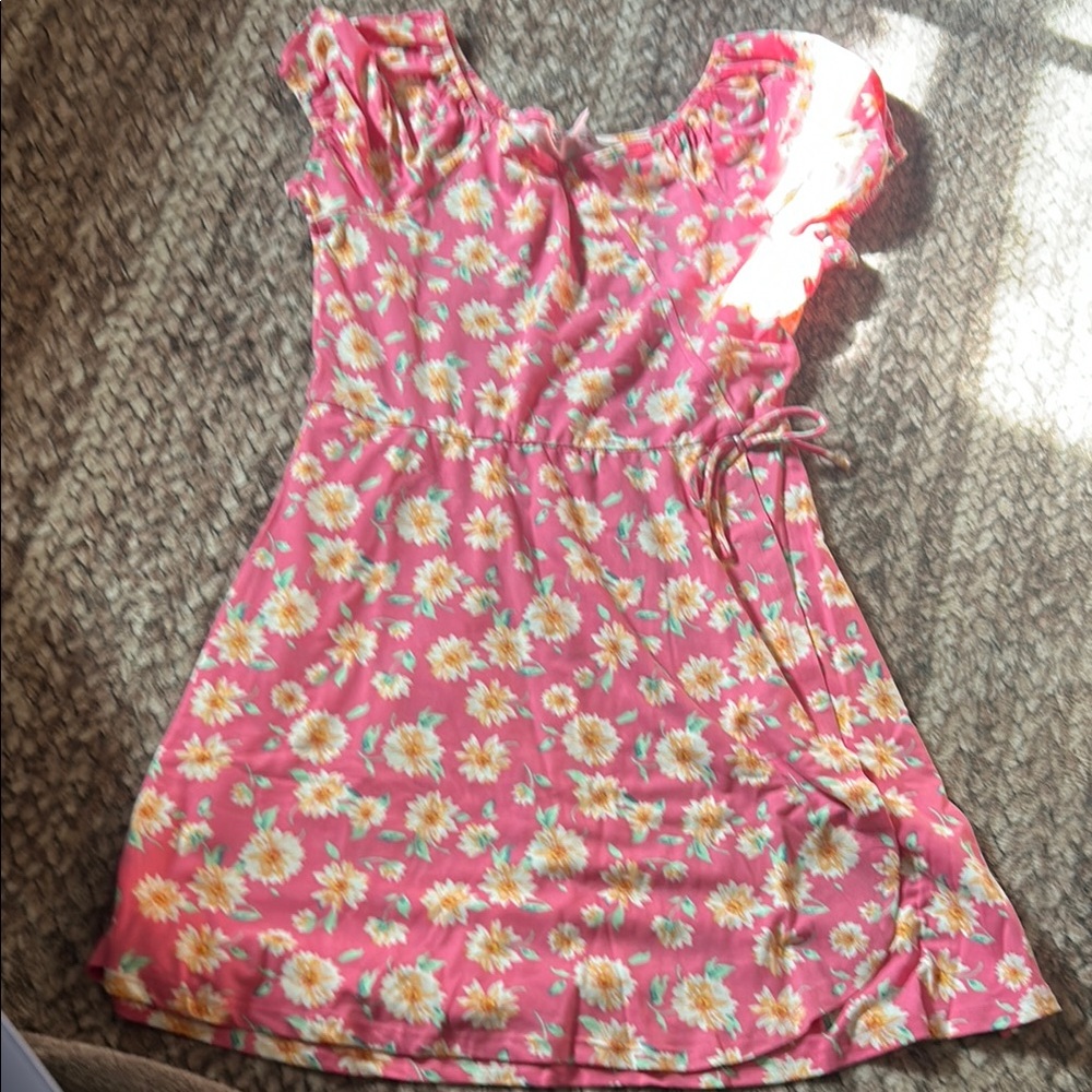 Floral Pink Kids Dress